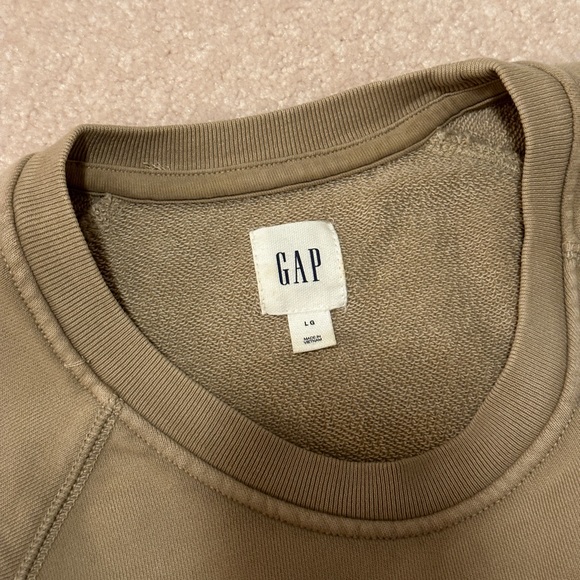 GAP light weight terry cloth oversize sweater size L - Picture 3 of 4